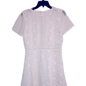 LOFT white lace dress size 2